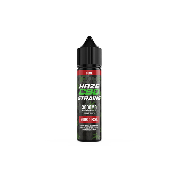 Haze CBD Strains 3000mg CBD E-Liquid 50ml Shortfill 0mg (50VG/50PG) - www.justgovape.co.uk