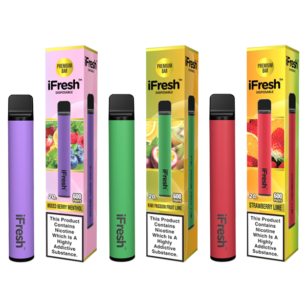 20mg iFresh Disposable Vape Device 600 Puffs - www.justgovape.co.uk