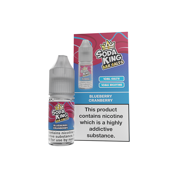 10mg Soda King Bar SALTS Nic Salts 10ml - (50VG/50PG) - www.justgovape.co.uk