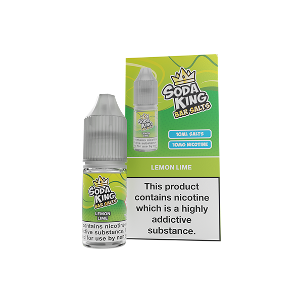 10mg Soda King Bar SALTS Nic Salts 10ml - (50VG/50PG) - www.justgovape.co.uk