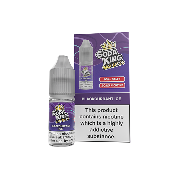 20mg Soda King Bar SALTS Nic Salts 10ml - (50VG/50PG) - www.justgovape.co.uk