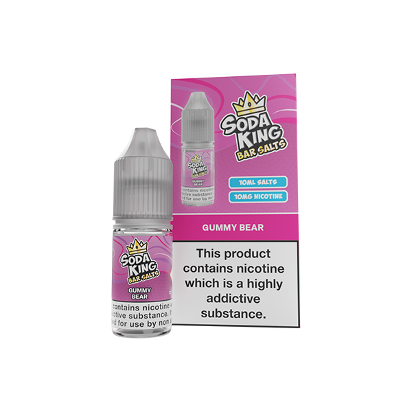 10mg Soda King Bar SALTS Nic Salts 10ml - (50VG/50PG) - www.justgovape.co.uk