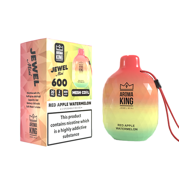 0mg Aroma King Jewel Mini Disposable Vape Device 600 Puffs - www.justgovape.co.uk