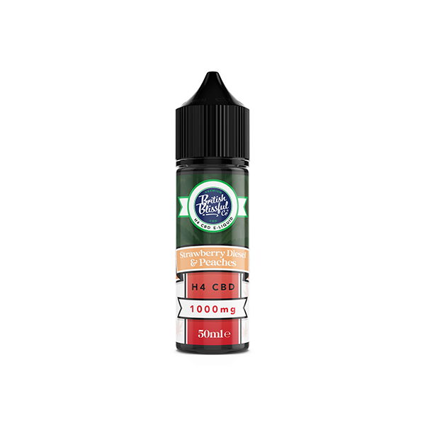 British Blissful 1000mg H4 CBD E-Liquid 50ml - www.justgovape.co.uk