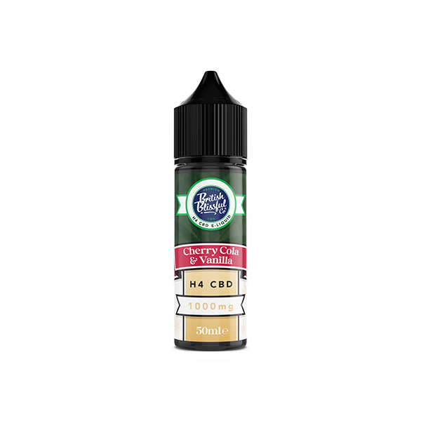 British Blissful 1000mg H4 CBD E-Liquid 50ml - www.justgovape.co.uk