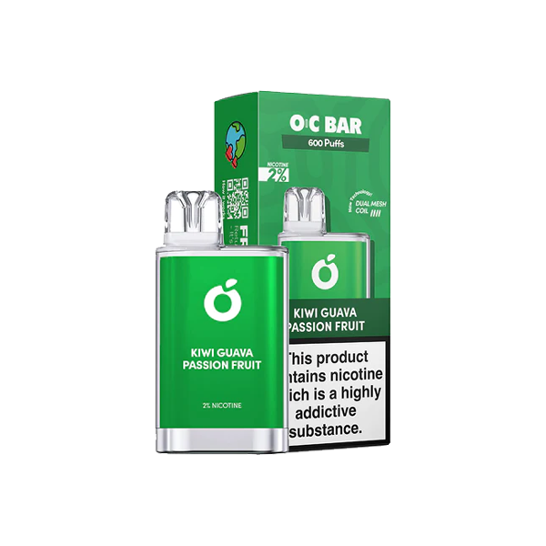 20mg OC Bar Disposable Vape Device 600 Puffs - www.justgovape.co.uk