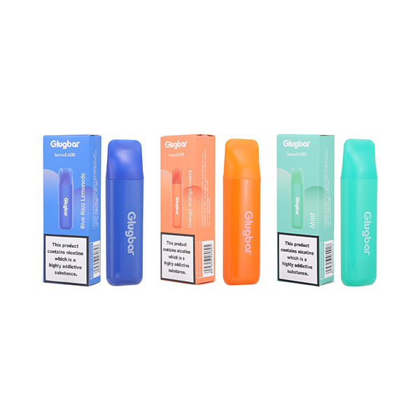 20mg Glugbar Ismod600 Disposable Vape Device 600 Puffs - www.justgovape.co.uk