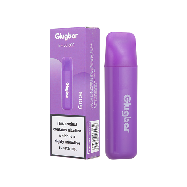 20mg Glugbar Ismod600 Disposable Vape Device 600 Puffs - www.justgovape.co.uk