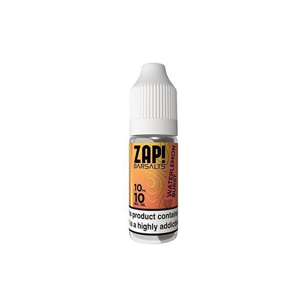 10mg ZAP! Bar Salts Nic Salt 10ml (50VG/50PG) - www.justgovape.co.uk