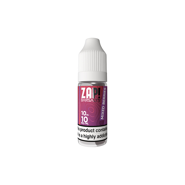 10mg ZAP! Bar Salts Nic Salt 10ml (50VG/50PG) - www.justgovape.co.uk