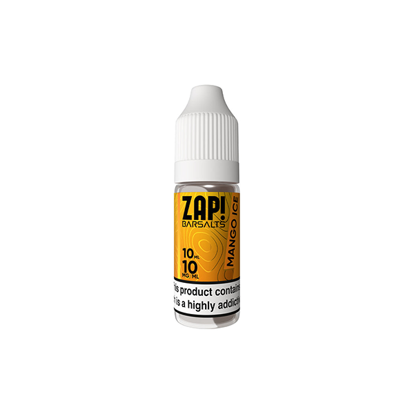 10mg ZAP! Bar Salts Nic Salt 10ml (50VG/50PG) - www.justgovape.co.uk