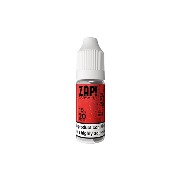 20mg ZAP! Bar Salts Nic Salt 10ml (50VG/50PG) - www.justgovape.co.uk