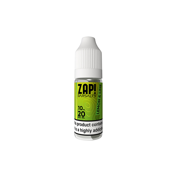 20mg ZAP! Bar Salts Nic Salt 10ml (50VG/50PG) - www.justgovape.co.uk