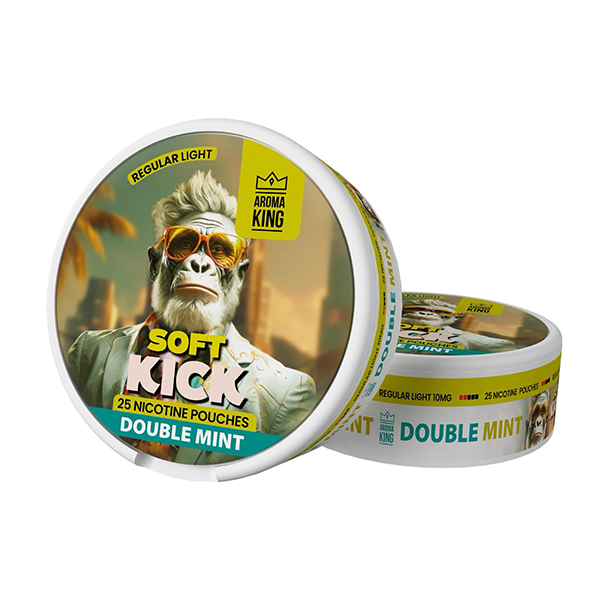 10mg Aroma King Soft Kick Nicotine Pouches - 25 Pouches - www.justgovape.co.uk