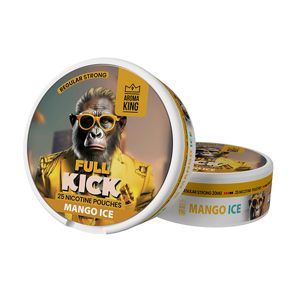 20mg Aroma King Full Kick Nicotine Pouches - 25 Pouches - www.justgovape.co.uk