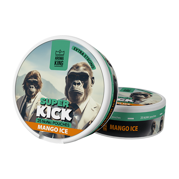 25mg Aroma King Super Kick NoNic Pouches - 25 Pouches - www.justgovape.co.uk