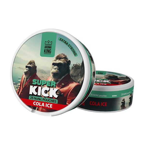 25mg Aroma King Super Kick NoNic Pouches - 25 Pouches - www.justgovape.co.uk