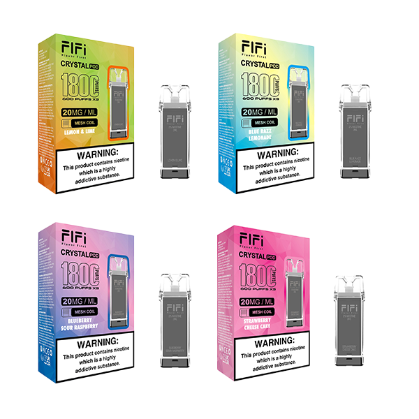 FLFI Crystal Replacement Pods 1800 Puffs 2ml - www.justgovape.co.uk