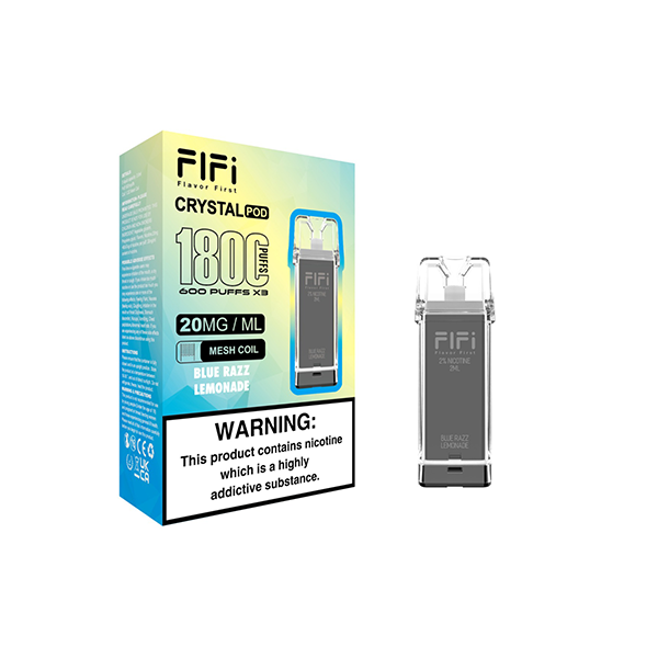 FLFI Crystal Replacement Pods 1800 Puffs 2ml - www.justgovape.co.uk