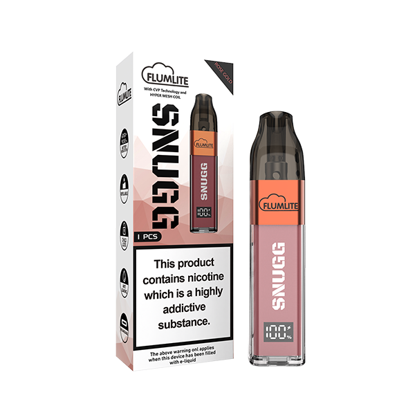 Flumlite Snugg Refillable Disposable Vape Device - 3000 puffs - www.justgovape.co.uk