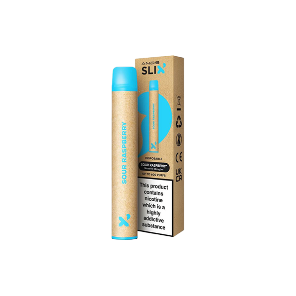 20mg ANDS Slix Recyclable Disposable Vape Device 600 Puffs - www.justgovape.co.uk