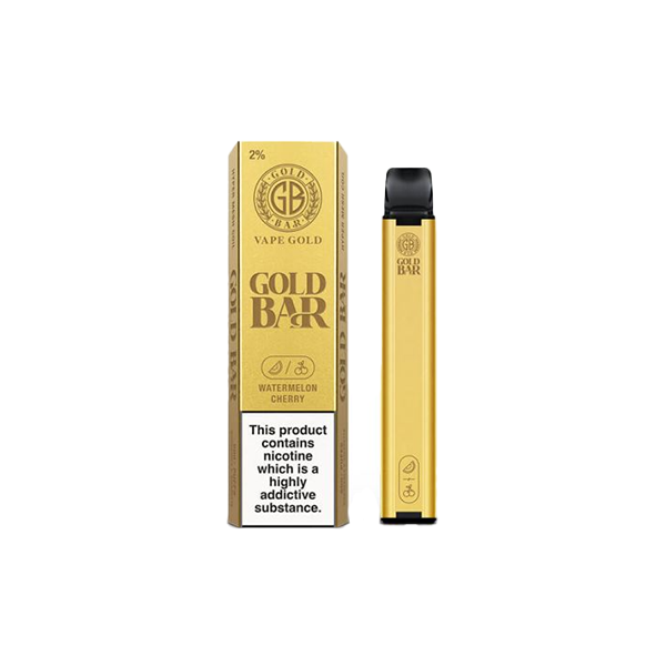 20mg Gold Bar Disposable Vape 600 Puffs - www.justgovape.co.uk