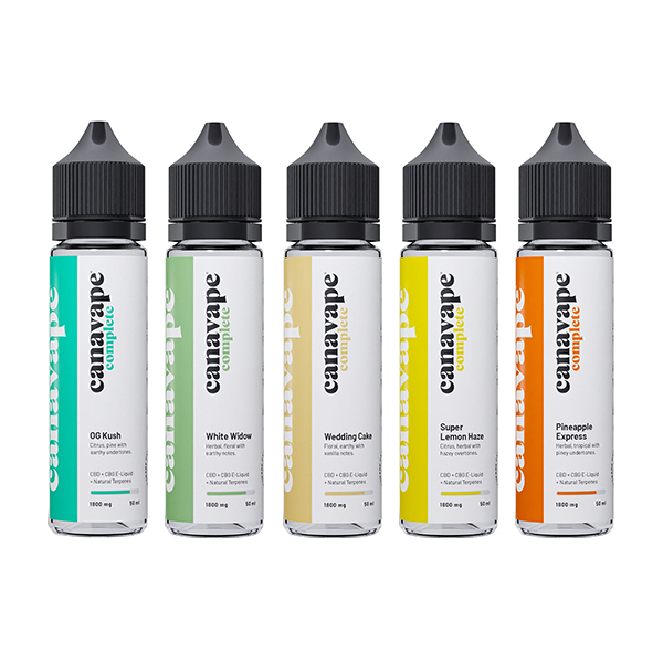 Canavape 1800mg Full-Spectrum CBD + CBG E-liquid 50ml (30VG/70PG) - www.justgovape.co.uk