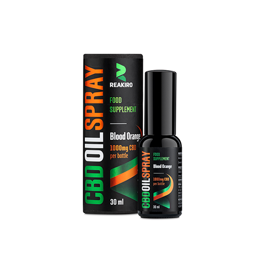 Reakiro 1000mg CBD Blood Orange Flavour Spray 30ml - www.justgovape.co.uk