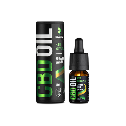 Reakiro 300mg CBD Oil 3% Full Spectrum - 10ml (BUY 1 GET 1 FREE) - www.justgovape.co.uk