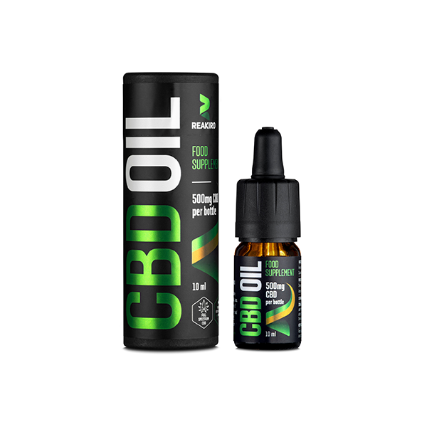 Reakiro 500mg CBD Oil 5% Full Spectrum - 10ml (BUY 1 GET 1 FREE) - www.justgovape.co.uk