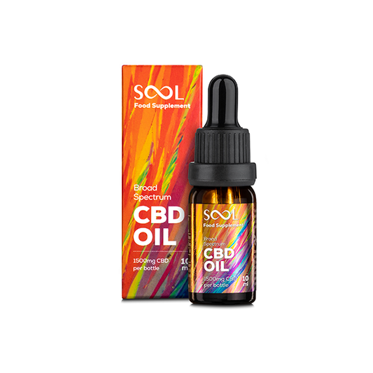 SOOL 1500mg Broad Spectrum 15% CBD Oil 10ml (BUY 1 GET 1 FREE) - www.justgovape.co.uk