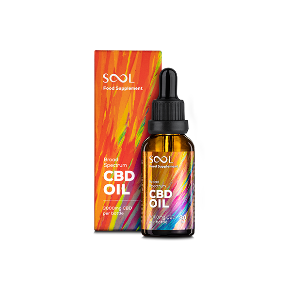 SOOL 3000mg Broad Spectrum 10% CBD Oil 30ml (BUY 1 GET 1 FREE) - www.justgovape.co.uk