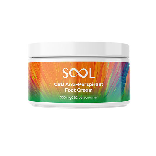 SOOL 500mg CBD Antiperspirant Foot Cream 100ml (BUY 1 GET 1 FREE) - www.justgovape.co.uk