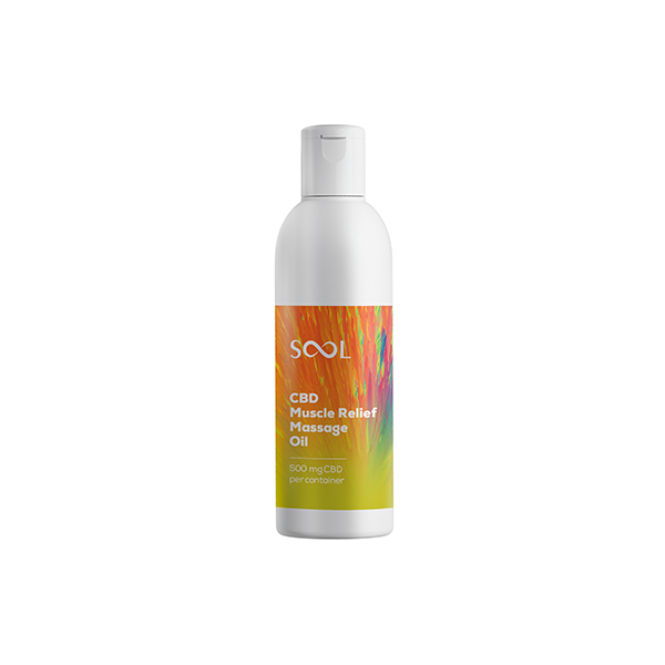 SOOL 500mg Full Spectrum CBD Muscle Relief Massage Oil 200ml (BUY 1 GET 1 FREE) - www.justgovape.co.uk