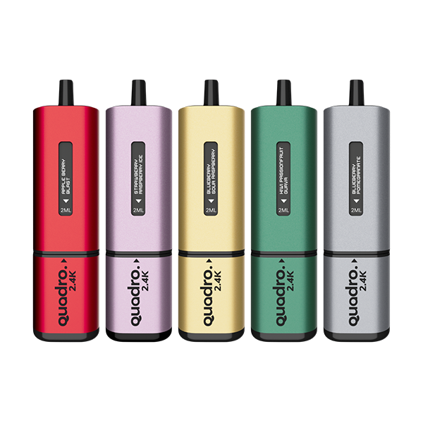 20mg Quadro 2.4K Pod Vape Kit 2400 Puffs - www.justgovape.co.uk