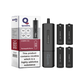 20mg Quadro 2.4K Pod Vape Kit Black Series 2400 Puffs - www.justgovape.co.uk