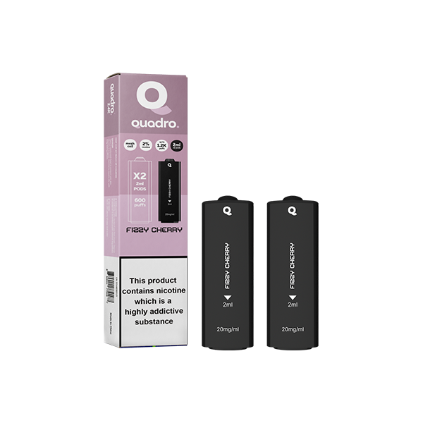 20mg Quadro 2.4k Replacement Pods - 2ml - www.justgovape.co.uk