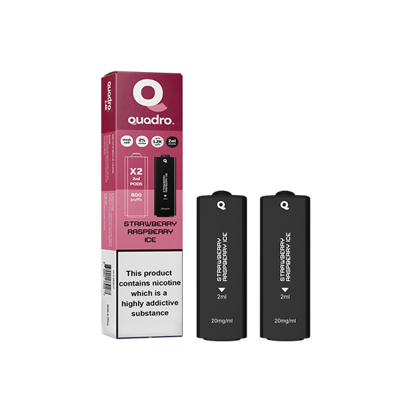 20mg Quadro 2.4k Replacement Pods - 2ml - www.justgovape.co.uk