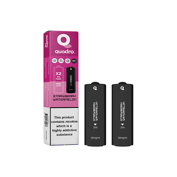 20mg Quadro 2.4k Replacement Pods - 2ml - www.justgovape.co.uk