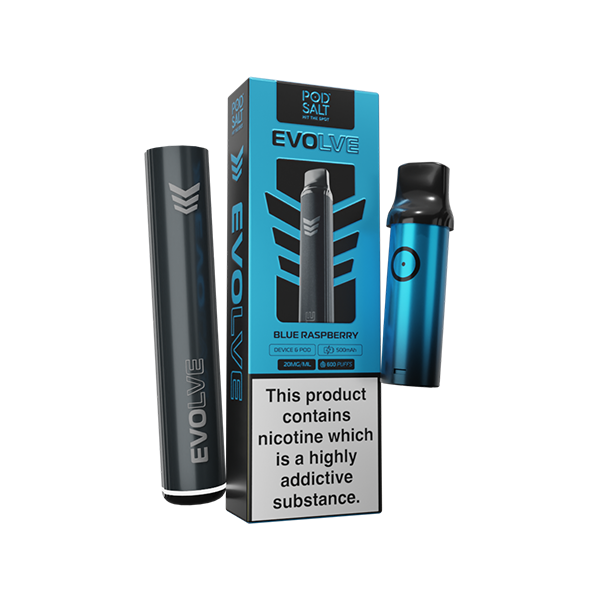 20mg Pod Salt Evolve Pen Starter Kit  600 Puff - www.justgovape.co.uk