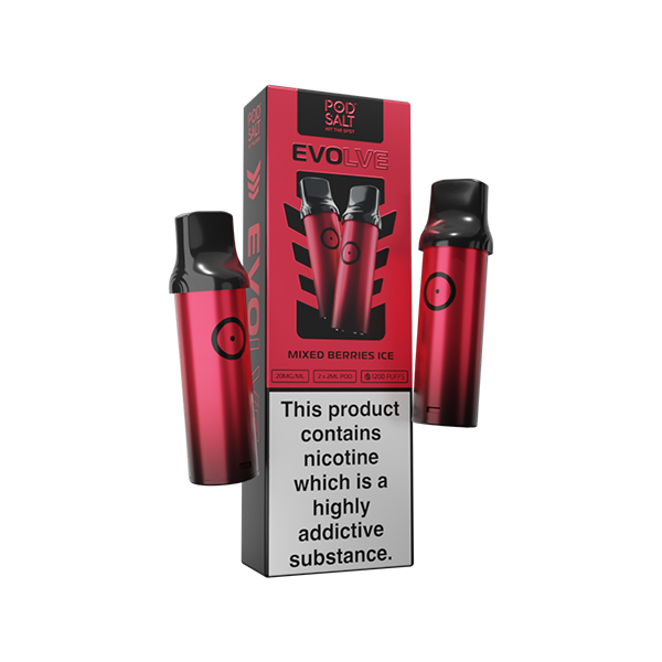 20mg Pod Salt Evolve Pods 2ml - 600 Puffs - www.justgovape.co.uk