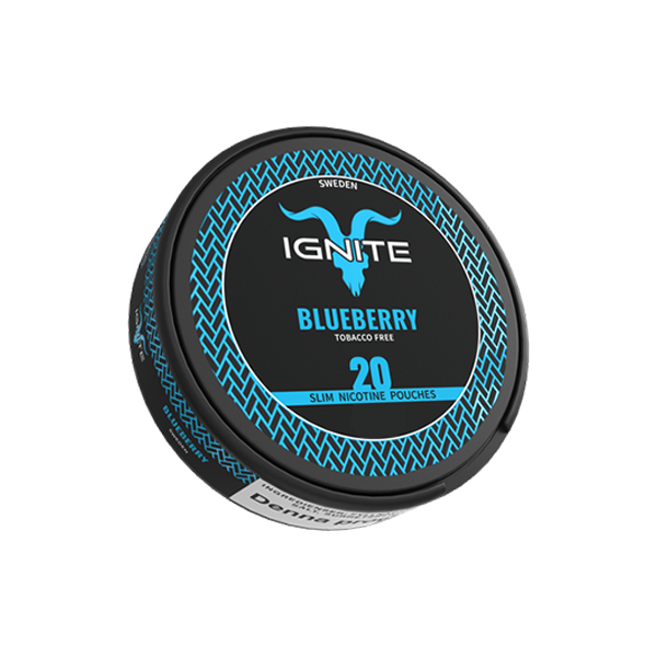 20mg Ignite Blueberry Slim Nicotine Pouches - 20 Pouches - www.justgovape.co.uk