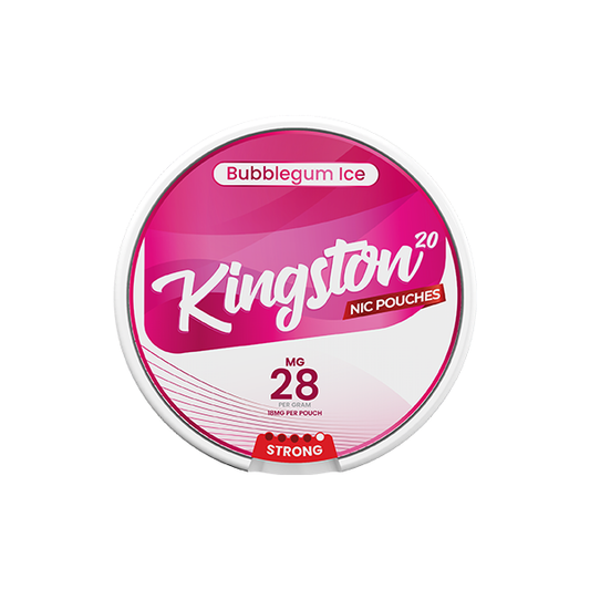 28mg Kingston Nicotine Pouches - 20 Pouches - www.justgovape.co.uk