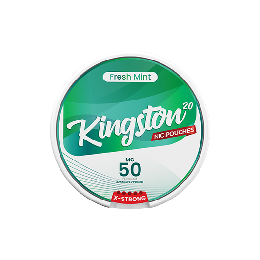 50mg Kingston Nicotine Pouches - 20 Pouches - www.justgovape.co.uk