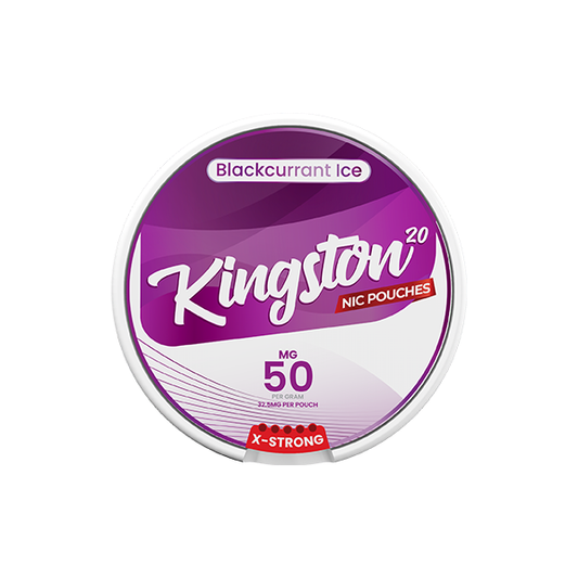 50mg Kingston Nicotine Pouches - 20 Pouches - www.justgovape.co.uk