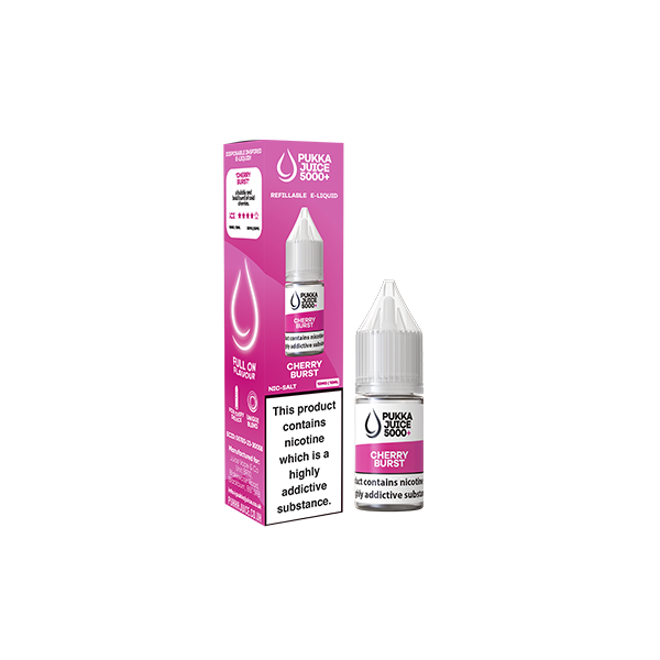 10mg Pukka Juice 5000+ 10ml Nic Salt (50VG/50PG) - www.justgovape.co.uk