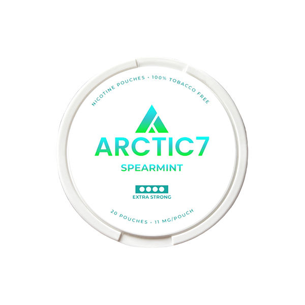 11mg Arctic7 Spearmint Slim Nicotine Pouches - 20 Pouches - www.justgovape.co.uk