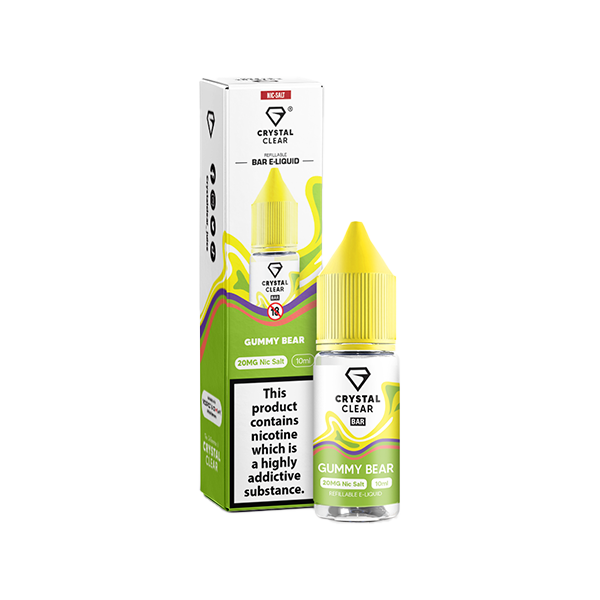 10mg Crystal Clear Nic Salt 10ml (50VG/50PG) - www.justgovape.co.uk