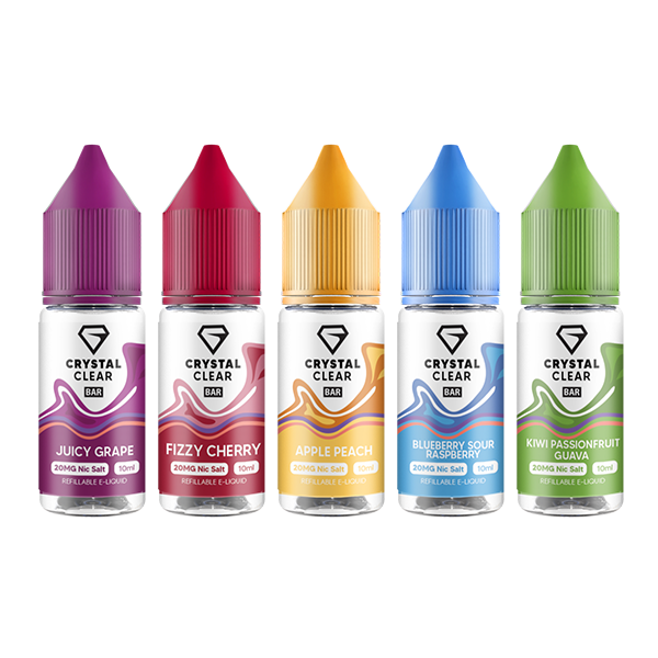 10mg Crystal Clear Nic Salt 10ml (50VG/50PG) - www.justgovape.co.uk