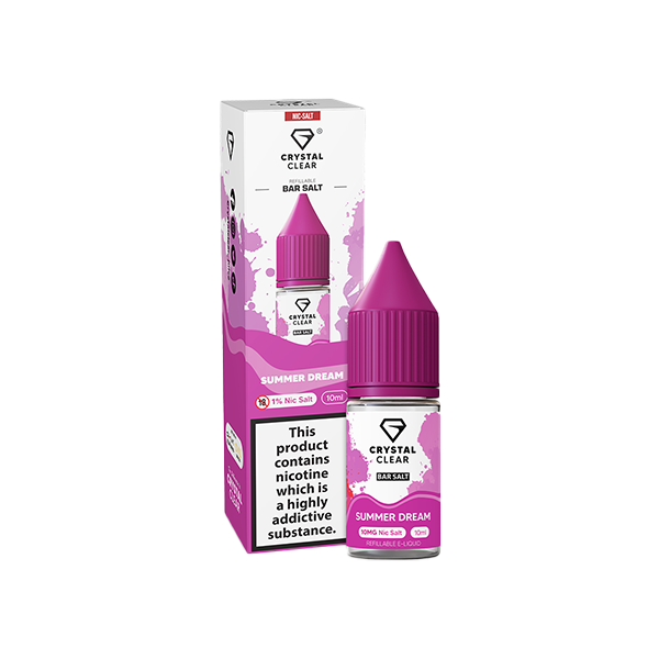 10mg Crystal Clear Nic Salt 10ml (50VG/50PG) - www.justgovape.co.uk